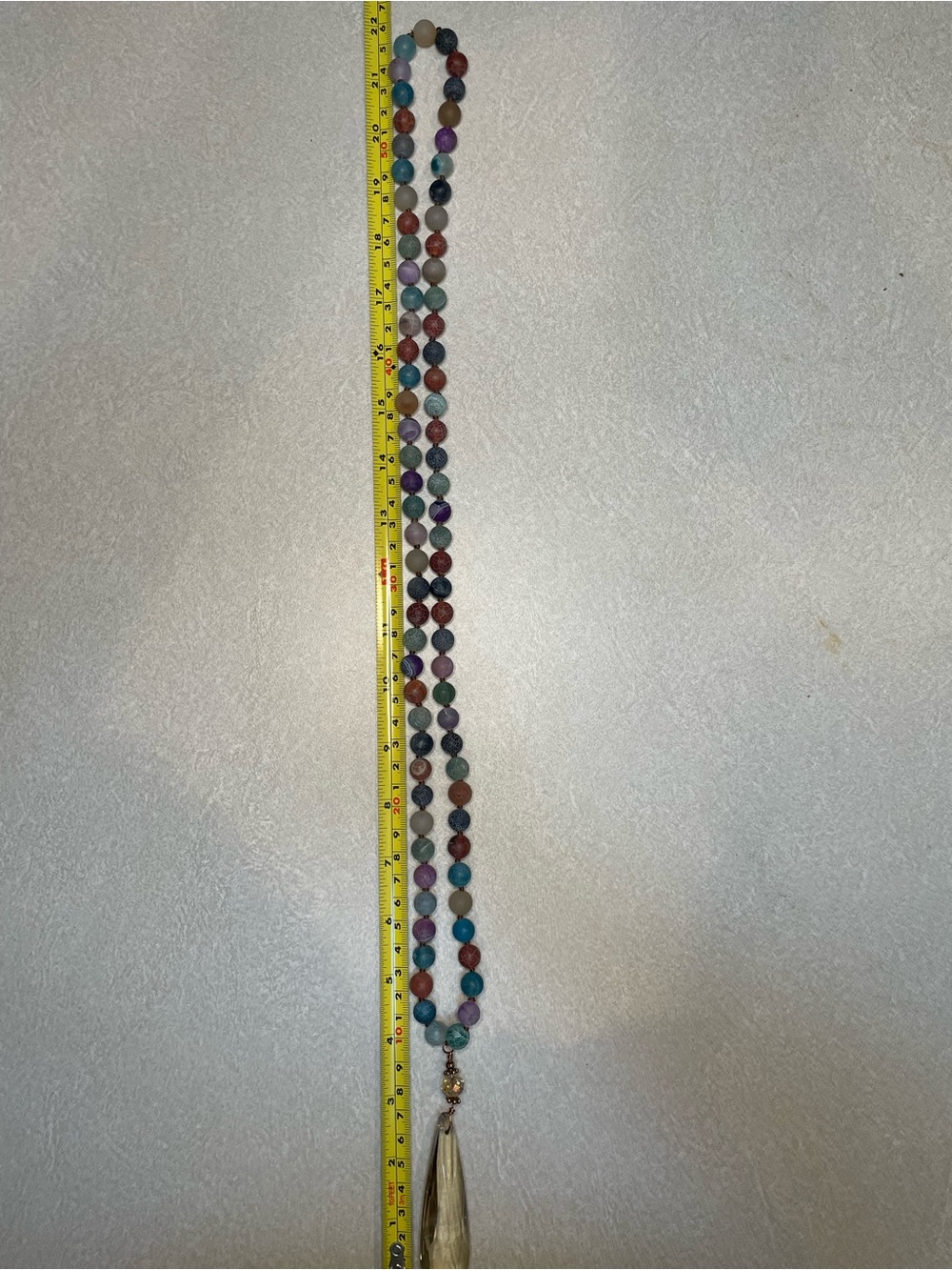 Multi-Color Beaded Tassel Necklace - Women Jewelry